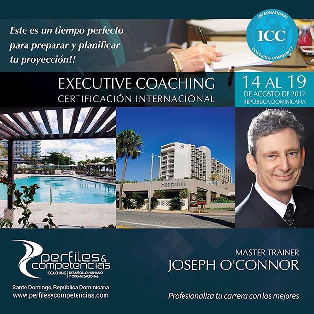 Coaching Executivo com Joseph O’Connor em agosto – Rep. Dominicana
