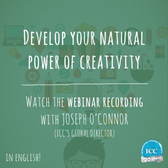 Gravação de Webinar: Develop your natural power of creativity