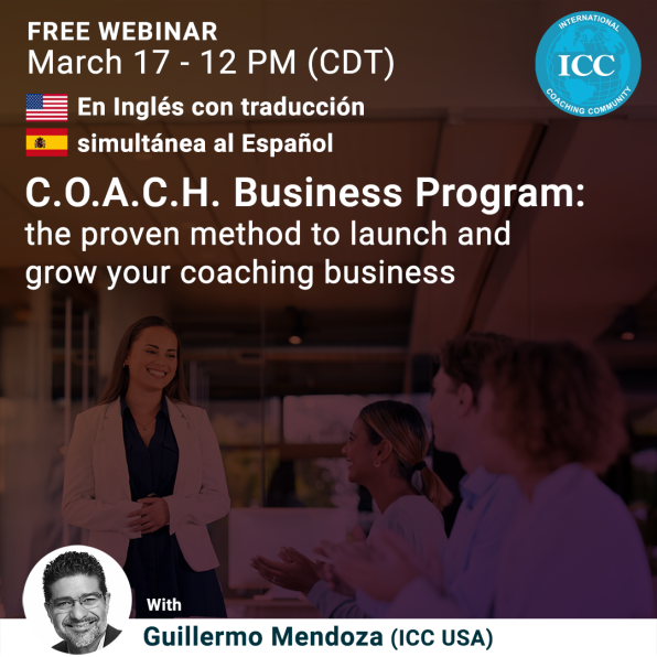 ICC Academy Free Webinar: C.O.A.C.H. Business Program – The proven method to launch and grow your coaching business